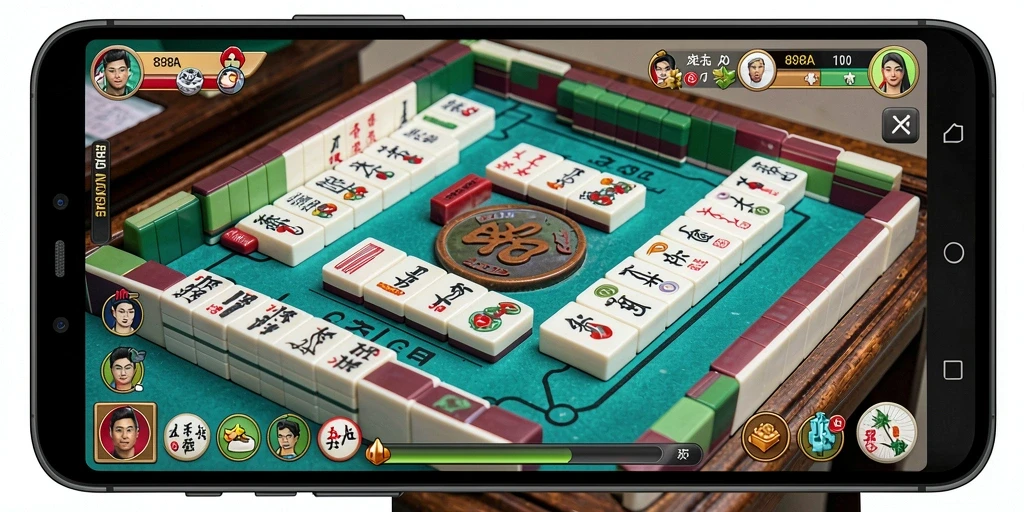 Screenshot utama 898A menampilkan gameplay seru Mahjong.