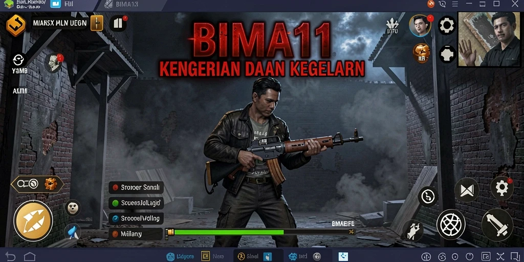 Screenshot BIMA11 menampilkan suasana menyeramkan dengan karakter dalam ketegangan.