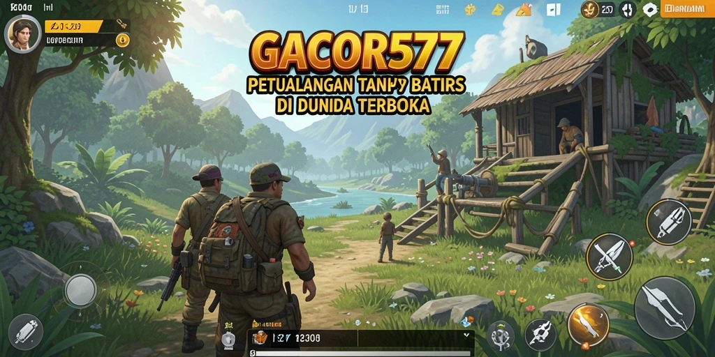 Screenshot gameplay GACOR577 menampilkan dunia terbuka yang luas dan menarik.