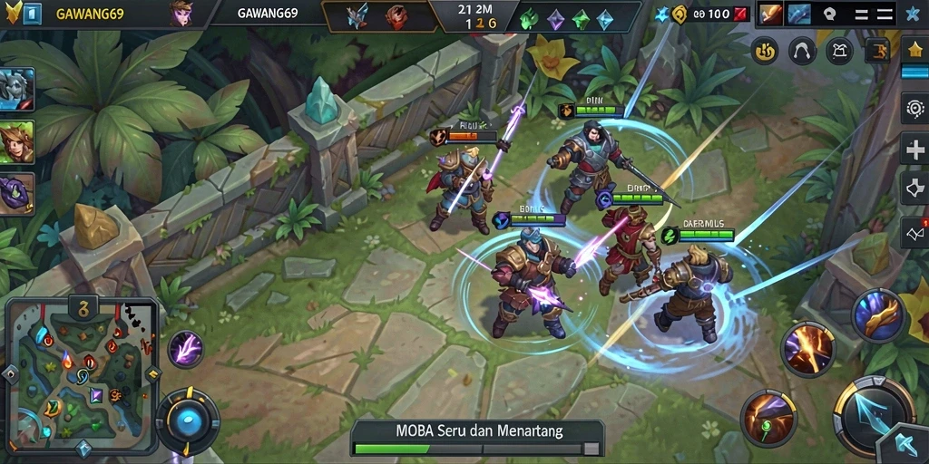 Screenshot dari gameplay seru GAWANG69 menunjukkan aksi strategis yang mendebarkan.