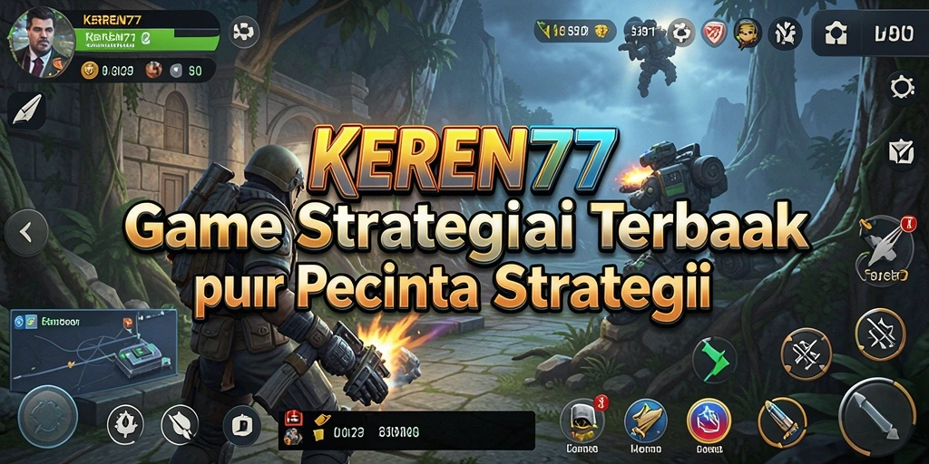 Tangkapan layar utama dari gameplay KEREN77 yang menampilkan aksi strategi yang mendebarkan.
