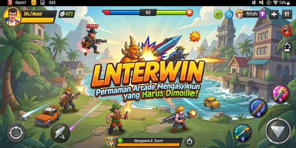 Gameplay LNTERWIN yang seru dan penuh warna.