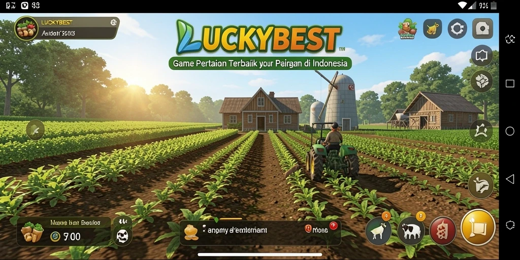Tampilan gameplay LUCKYBEST yang menggugah semangat bertani.