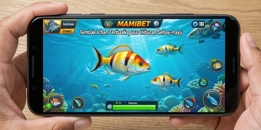 Tampilan menarik dari gameplay MAMIBET saat menembak ikan.