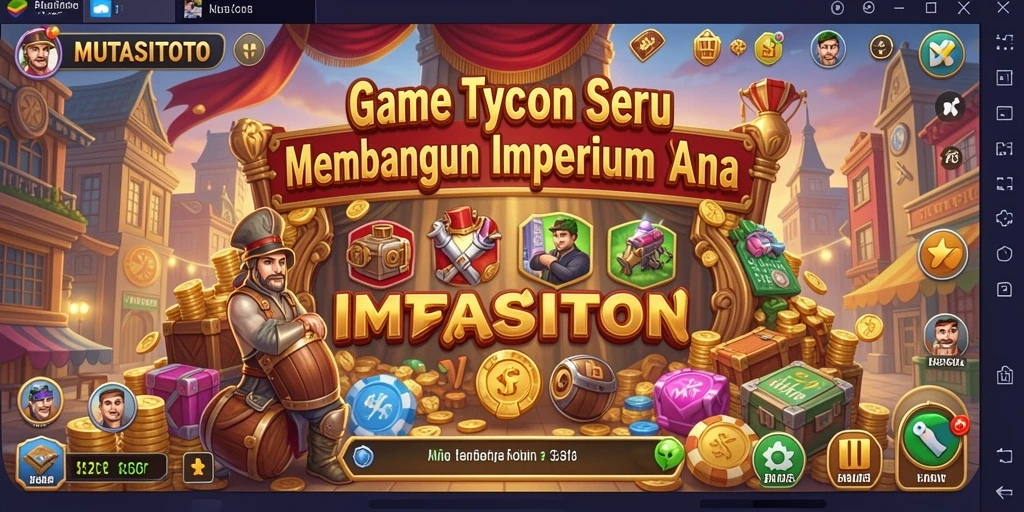 Menampilkan gameplay seru dalam membangun bisnis di MUTASITOTO.