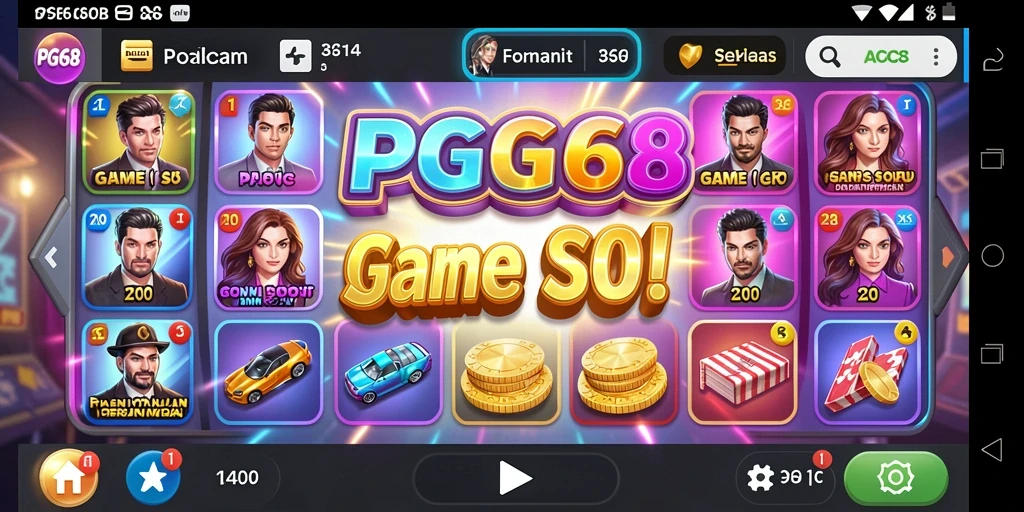 Gameplay PGG68 yang menampilkan kegembiraan slot dengan grafis menawan.