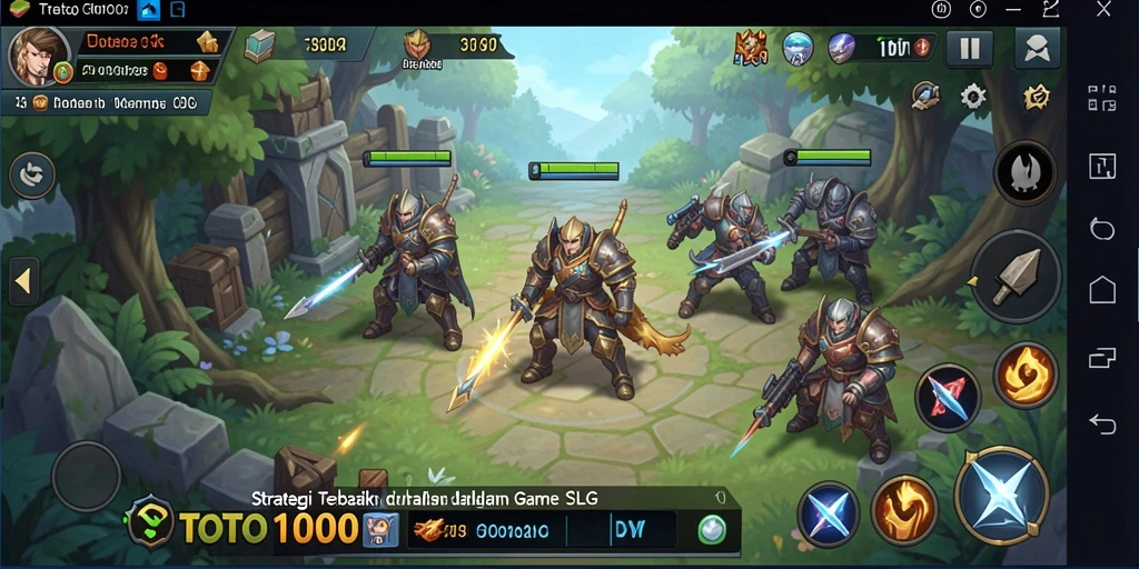Tampilan menarik dari gameplay TOTO1000 yang strategis.