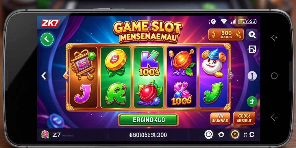 Screenshot gameplay ZK7 menampilkan putaran slot yang seru dan grafis menawan.